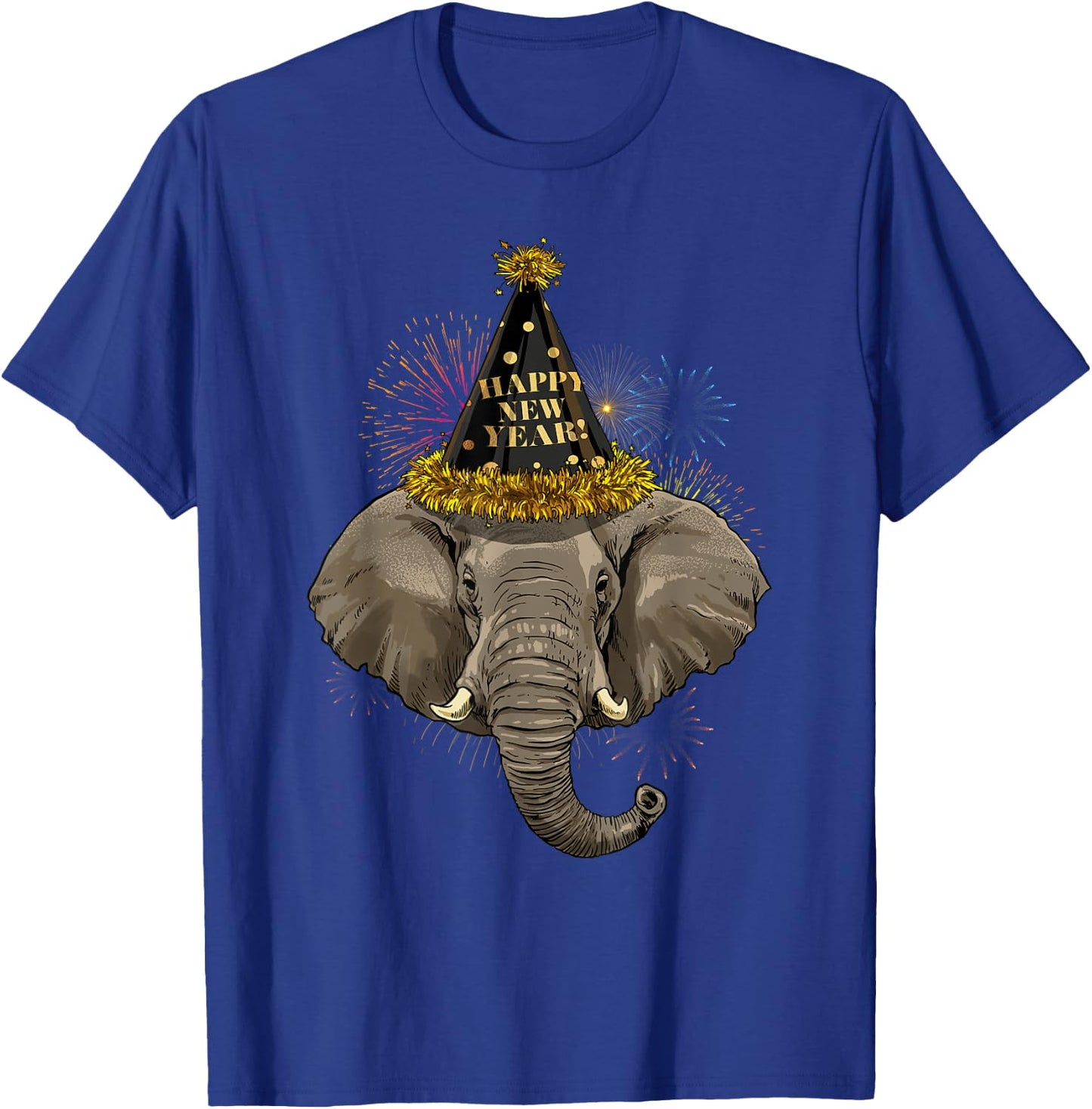 New Year Elephant New Year's Eve Party Countdown Tusker T-Shirt - T-Shirt | Royal