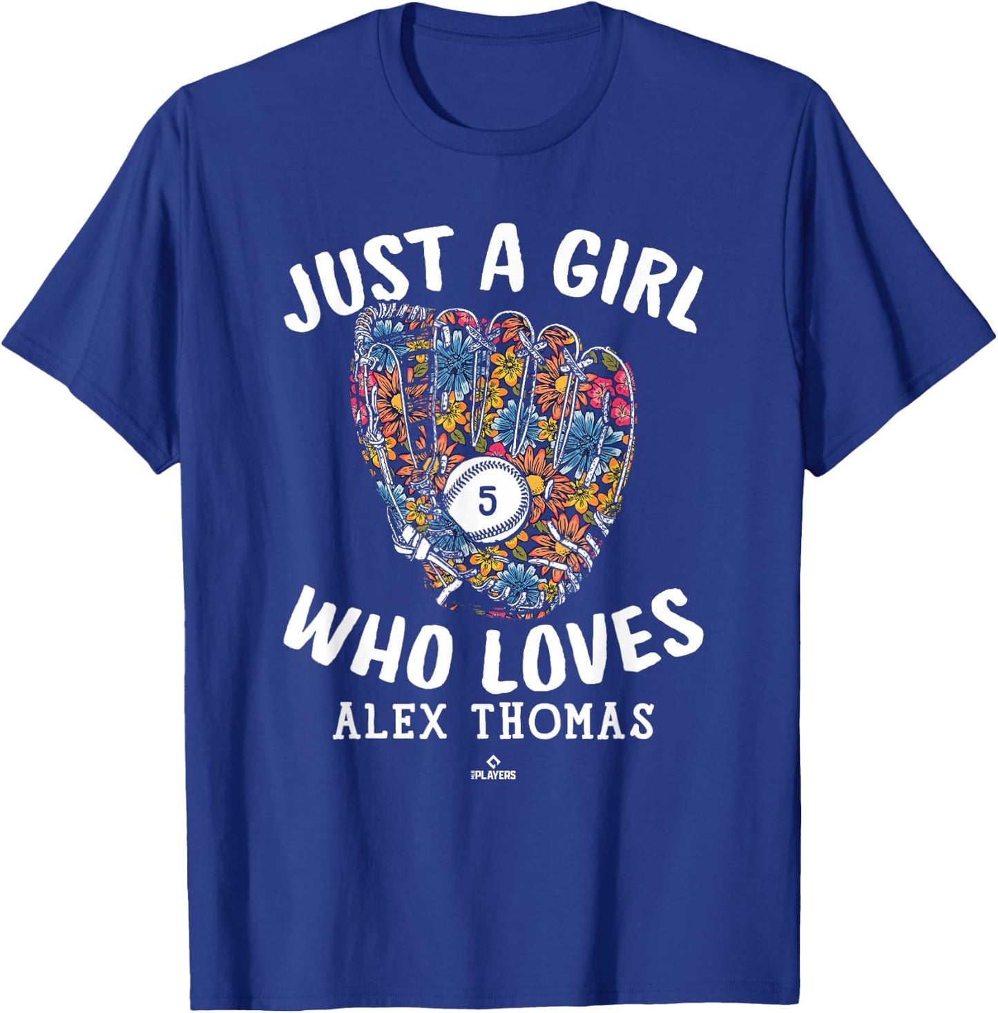 Just A Girl Who Loves Alek Thomas Arizona MLBPA T-Shirt - T-Shirt | Royal