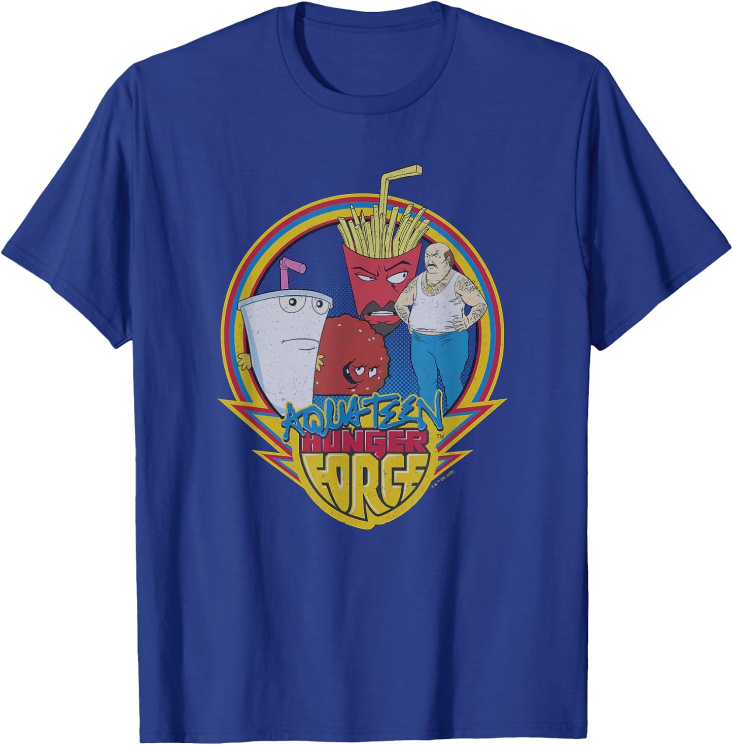 Aqua Teen Hunger Force Group Shot Box Up T-Shirt - T-Shirt | Royal