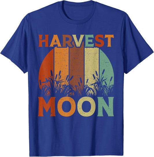 Vintage Harvest Moon Shirts, Autumn Fall T-Shirt - T-Shirt | Royal