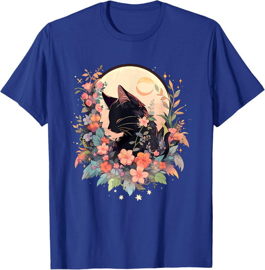 Cottagecore Kawaii Anime Cat Gifts Girls Funny Cat T-Shirt - T-Shirt | Royal