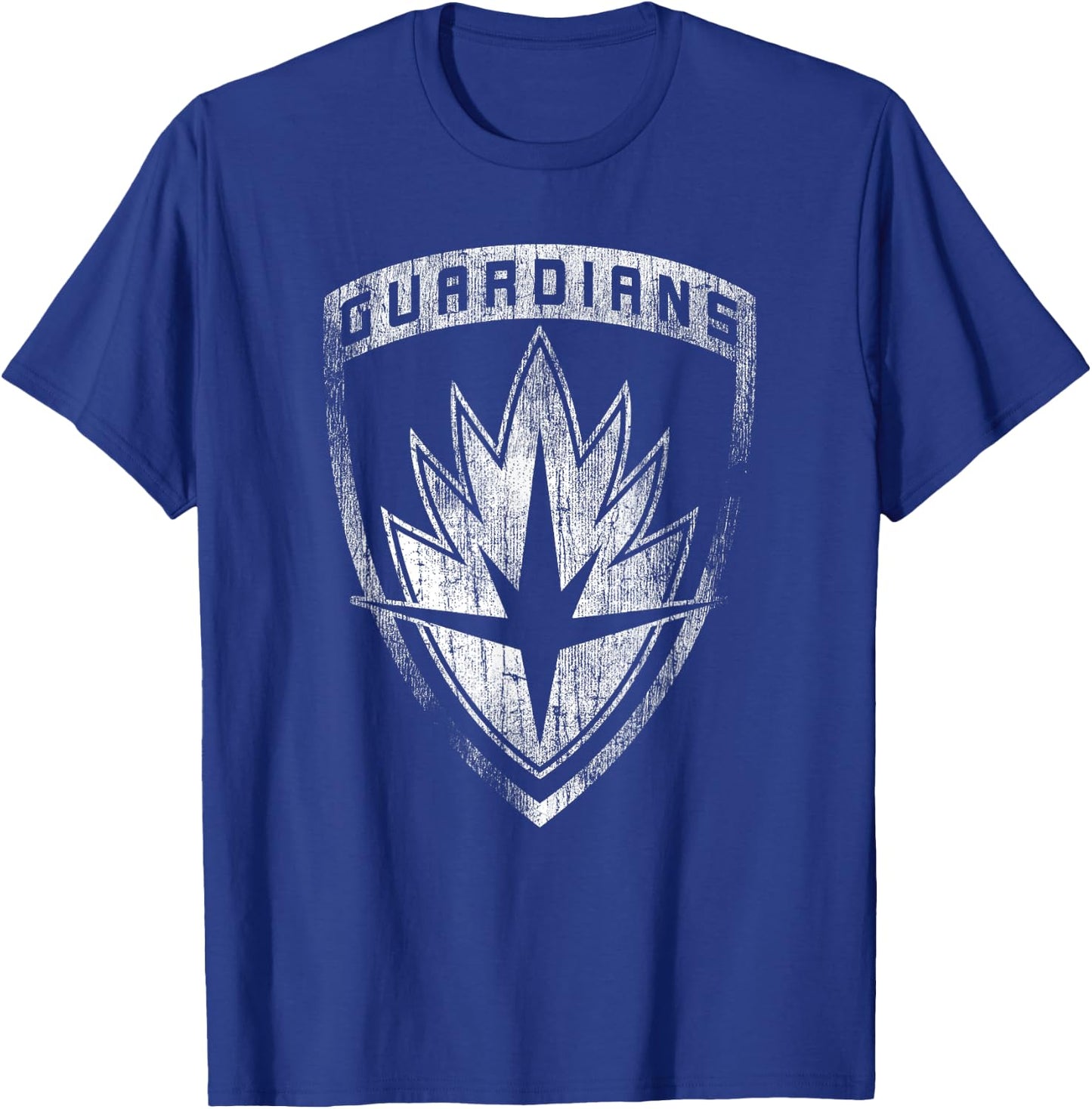 Marvel Guardians of The Galaxy Classic Badge Distressed Logo T-Shirt - T-Shirt | Royal