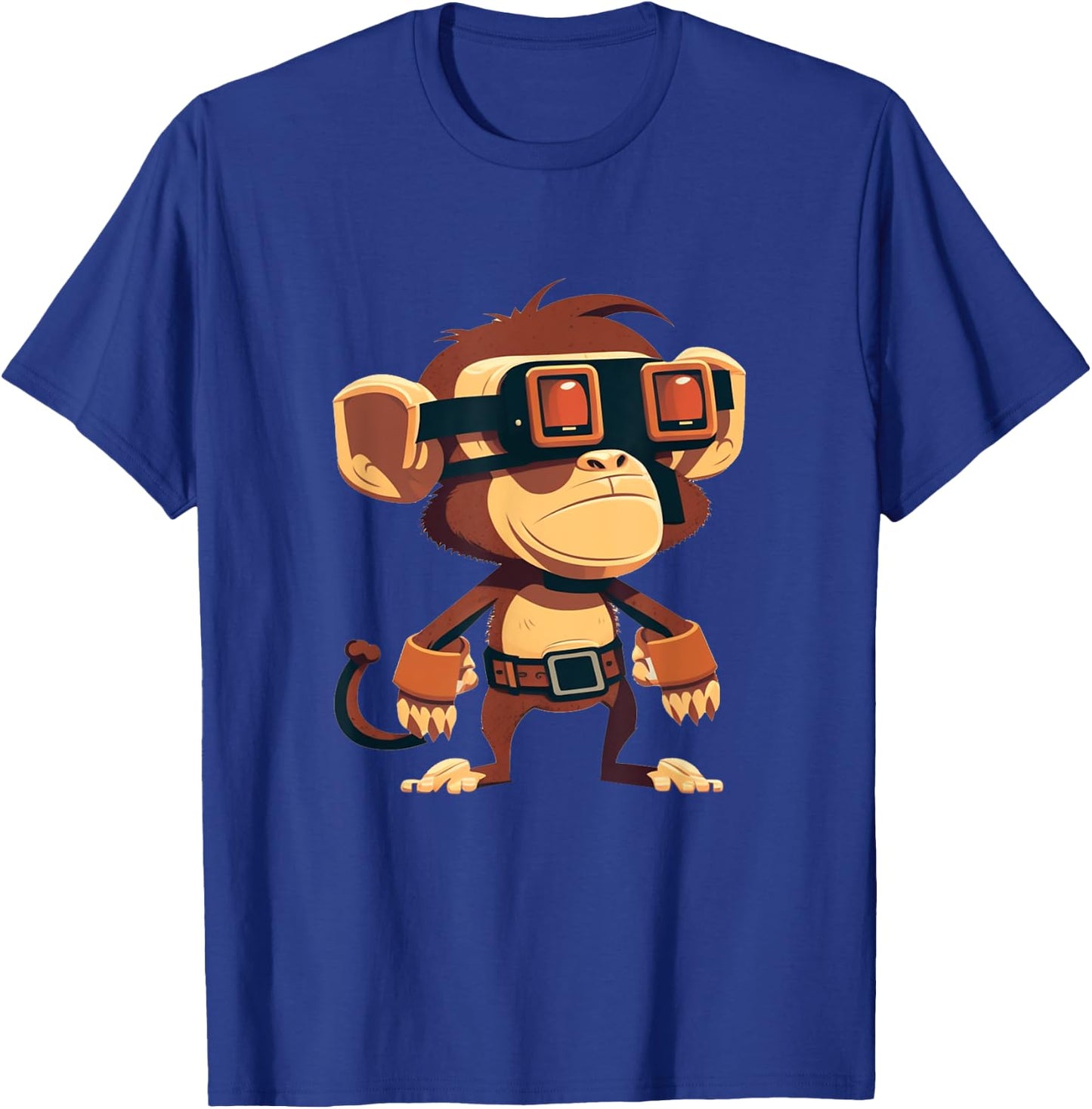 VR Developer Monkey VR Gamer Virtual Reality VR Gaming T-Shirt - T-Shirt | Royal
