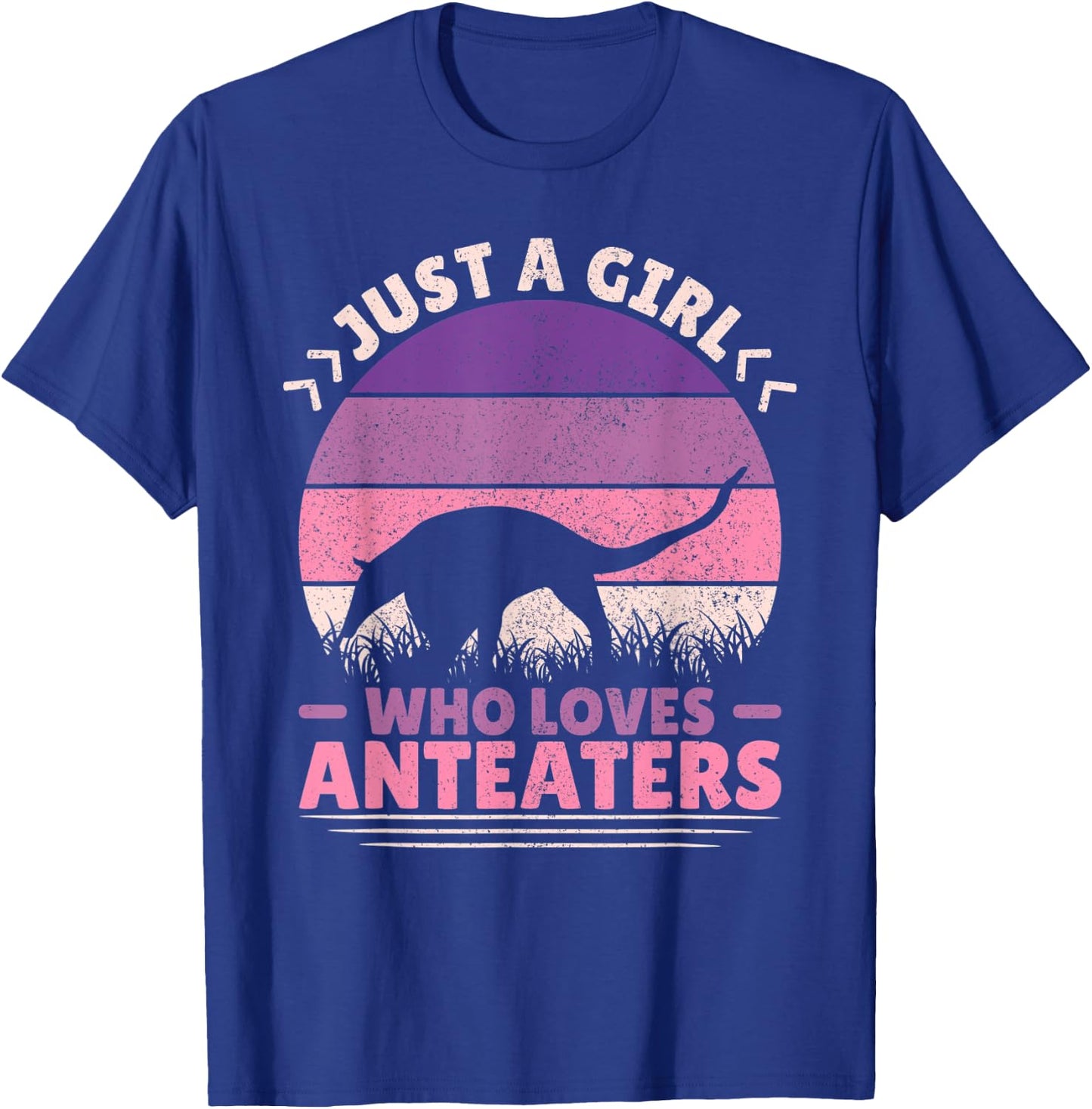 Just A Girl Who Loves Anteaters Animal Lover Girls Anteater T-Shirt - T-Shirt | Royal