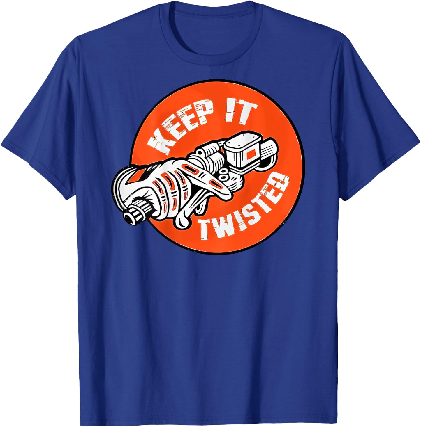 Keep it Twisted Motorcycle T-Shirt - T-Shirt | Royal