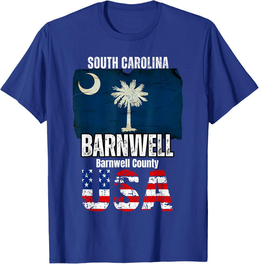 Barnwell South Carolina SC Barnwell County Souvenir T-Shirt - T-Shirt | Royal