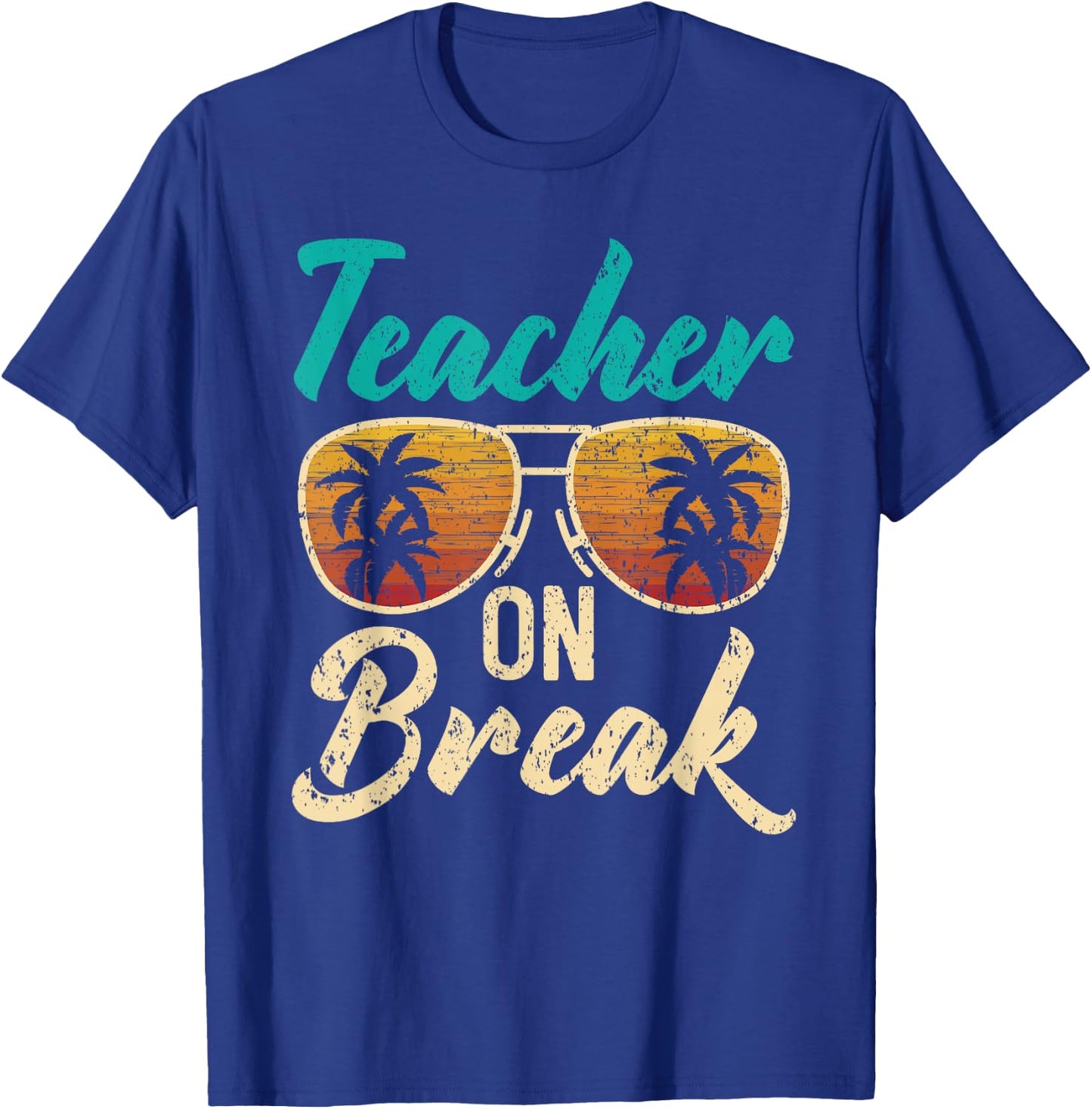 Teacher On Break Summer Vacation Beach Spring Break Women T-Shirt - T-Shirt | Royal