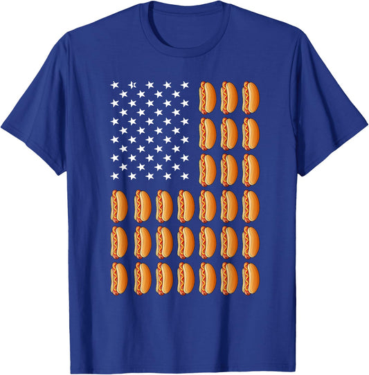 Funny Hot Dog Design Women Kids Food Hotdog Lovers T-Shirt - T-Shirt | Royal