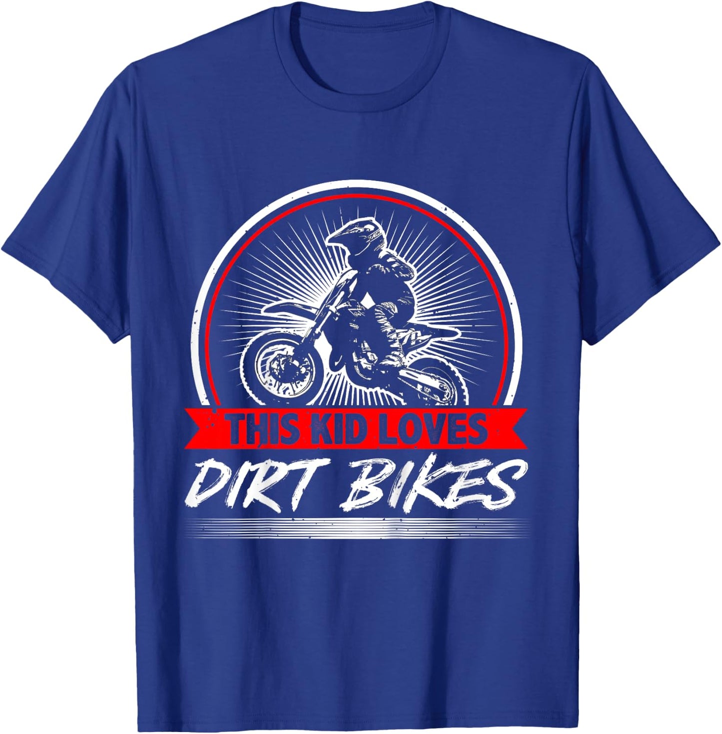 Kids This Kid Loves Dirt Bikes Motocross Dirt Bike T-Shirt - T-Shirt | Royal