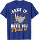 Opossums Vintage Fake It Until You Make It T-Shirt - T-Shirt | Royal