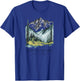 Cool North Cascades National Park Hiking Watercolor Graphic T-Shirt - T-Shirt | Royal
