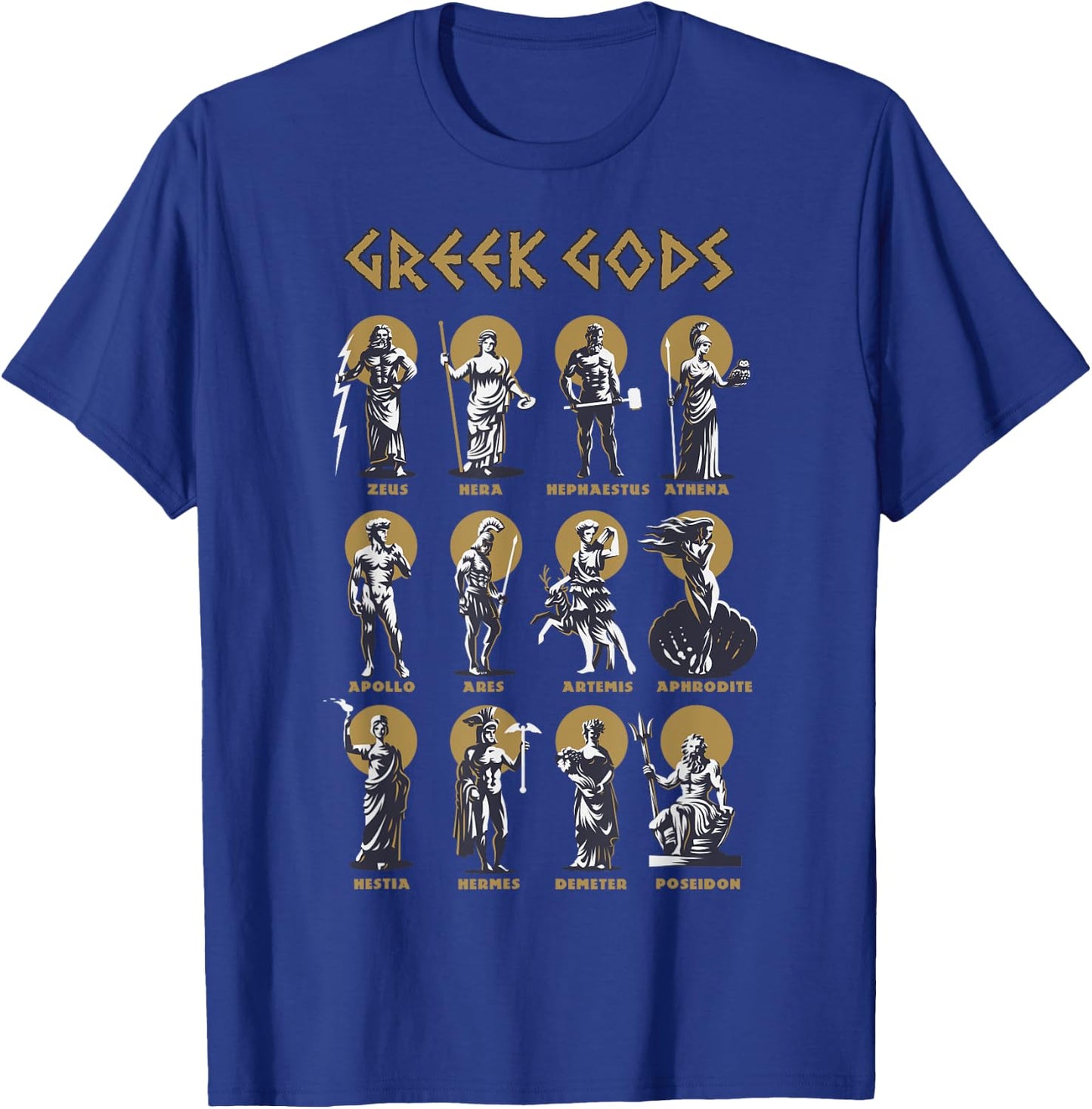 Greek Gods Greek Mythology Ancient Greece Olympic Mount T-Shirt - T-Shirt | Royal