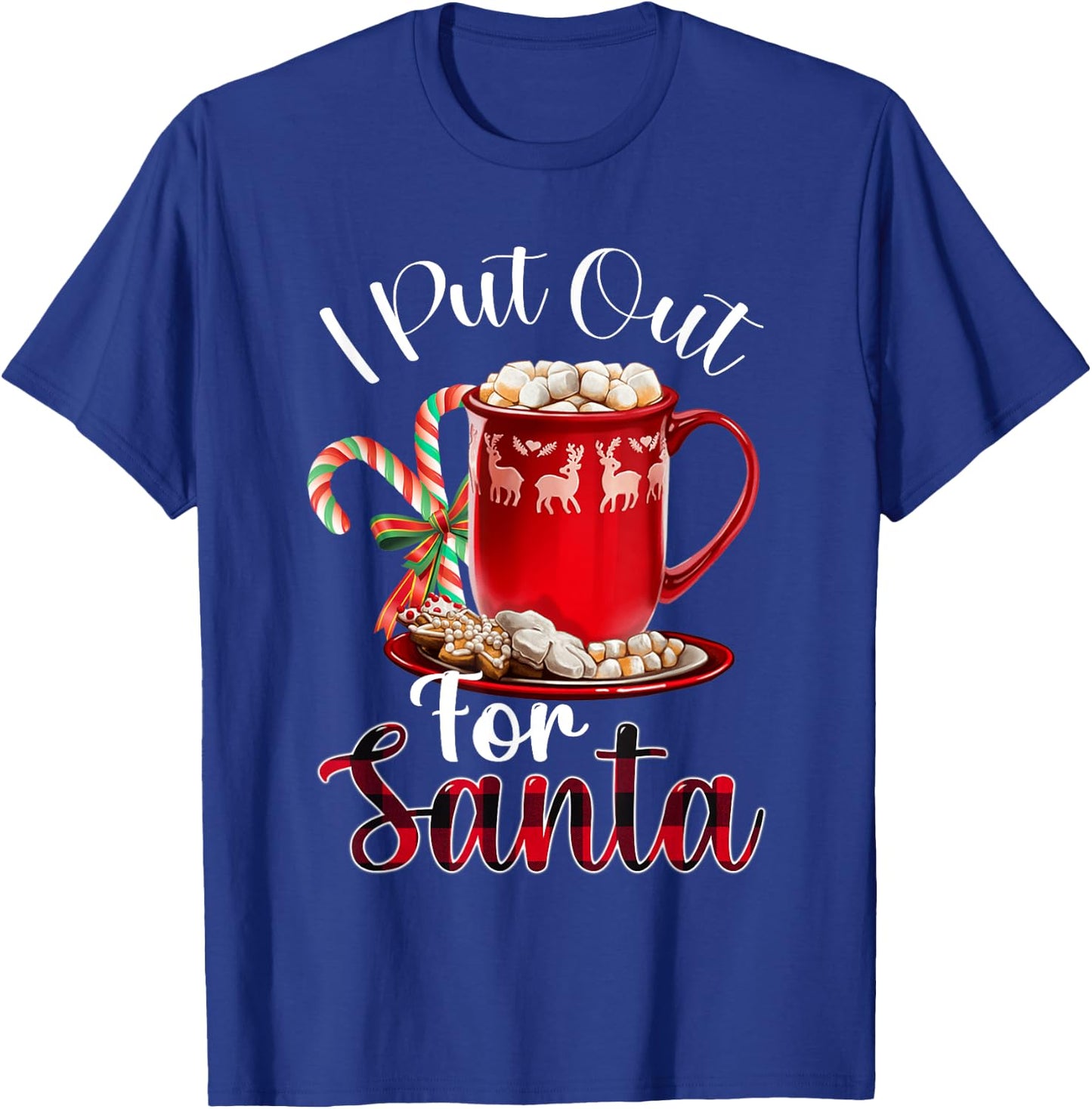 Naughty I Put Out For Santa Christmas Xmas T-Shirt - T-Shirt | Royal