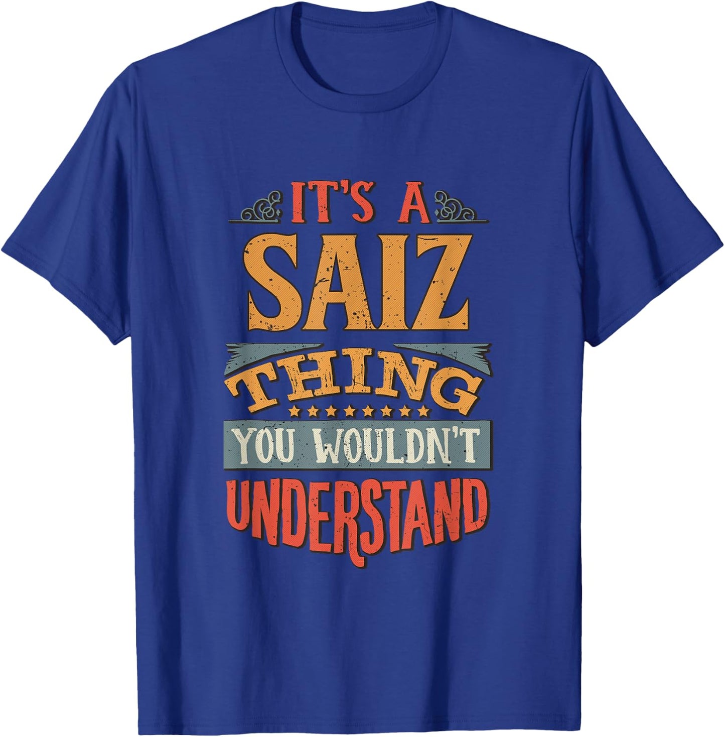 Saiz Name T-Shirt - T-Shirt | Royal