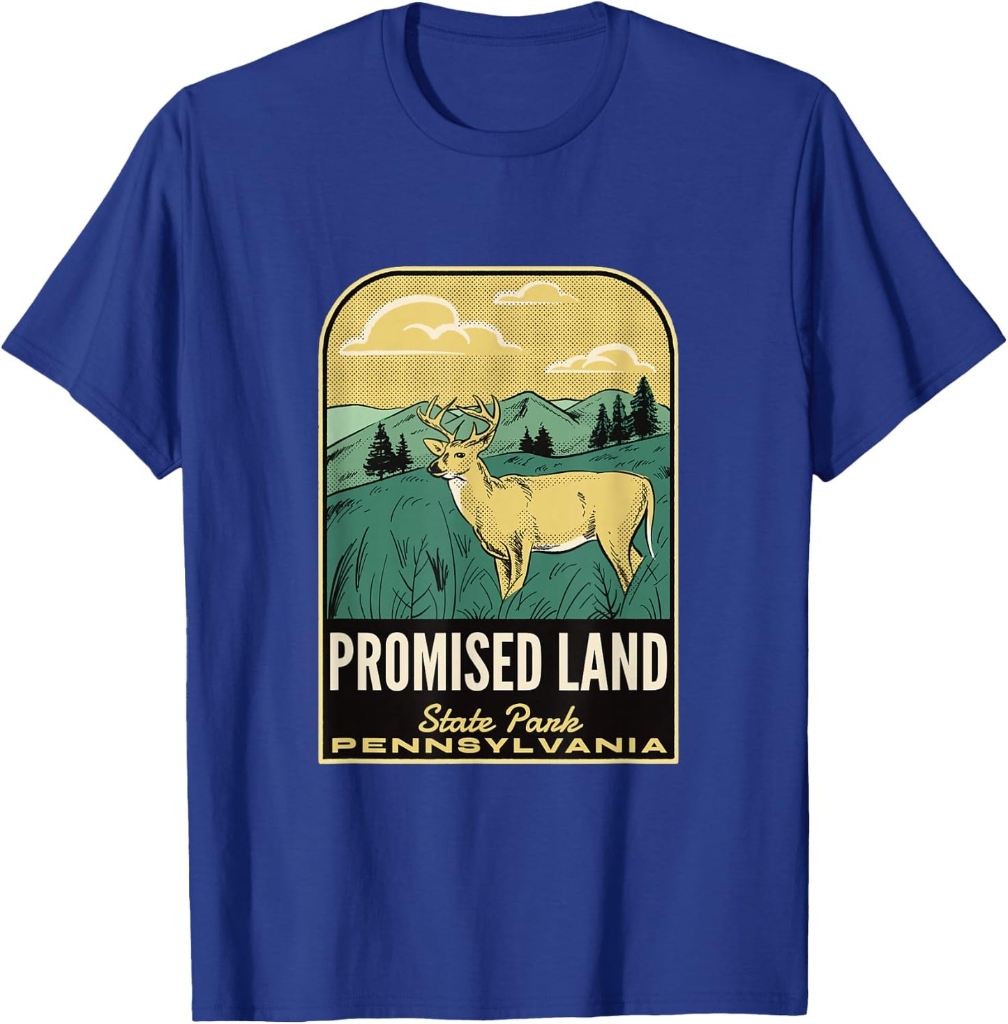 Promised Land State Park PA Vintage Travel T-Shirt - T-Shirt | Royal