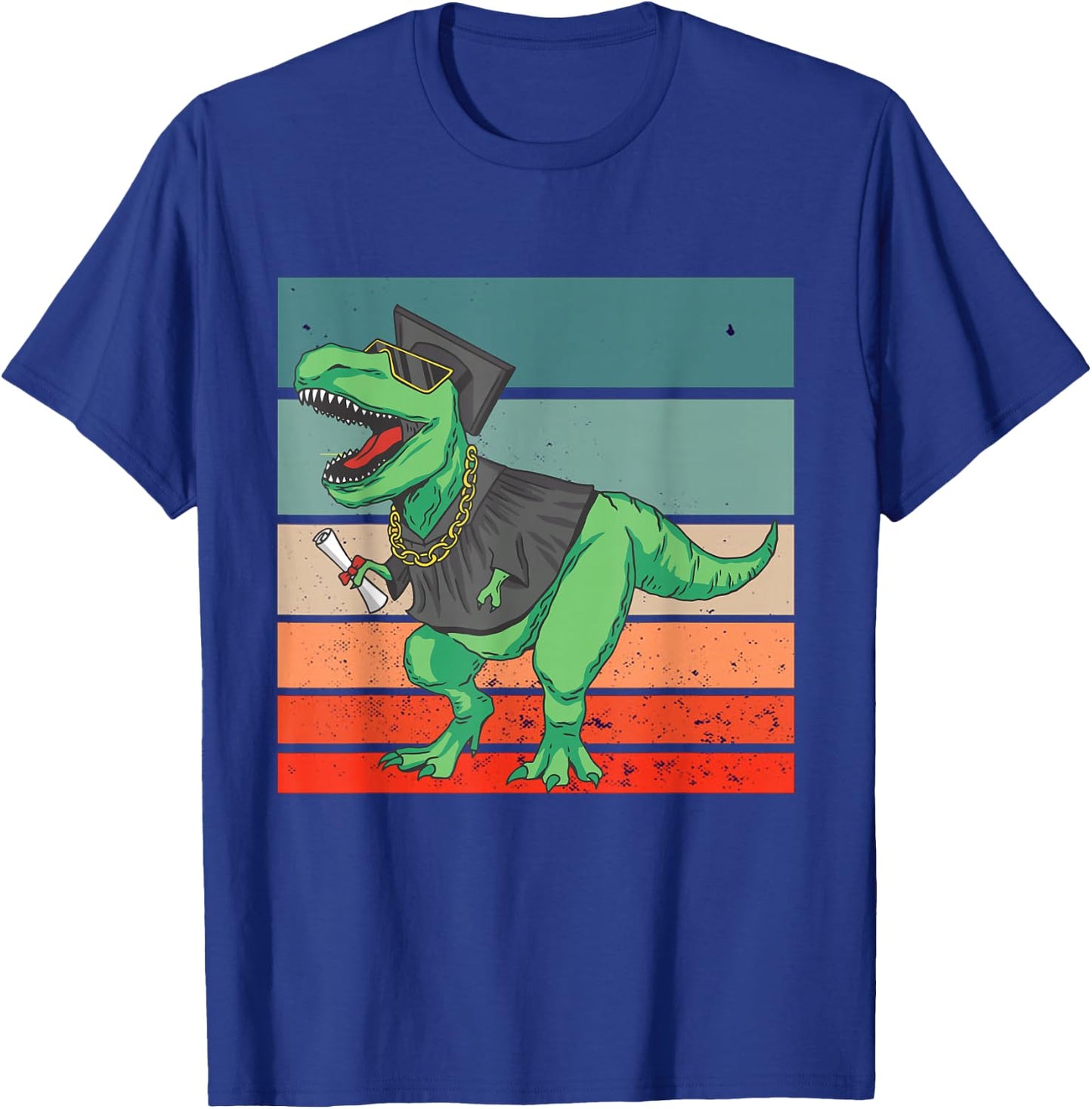 Dinosaur Graduation T-Rex perfect graduation Prehistoric T-Shirt - T-Shirt | Royal