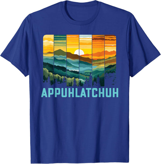 App Uh Latch Uh Appalachian Mountains Art T-Shirt - T-Shirt | Royal