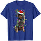 Xmas Holiday Lighting Santa Blue Heeler Dog Christmas Men Women Kids T-Shirt - T-Shirt | Royal