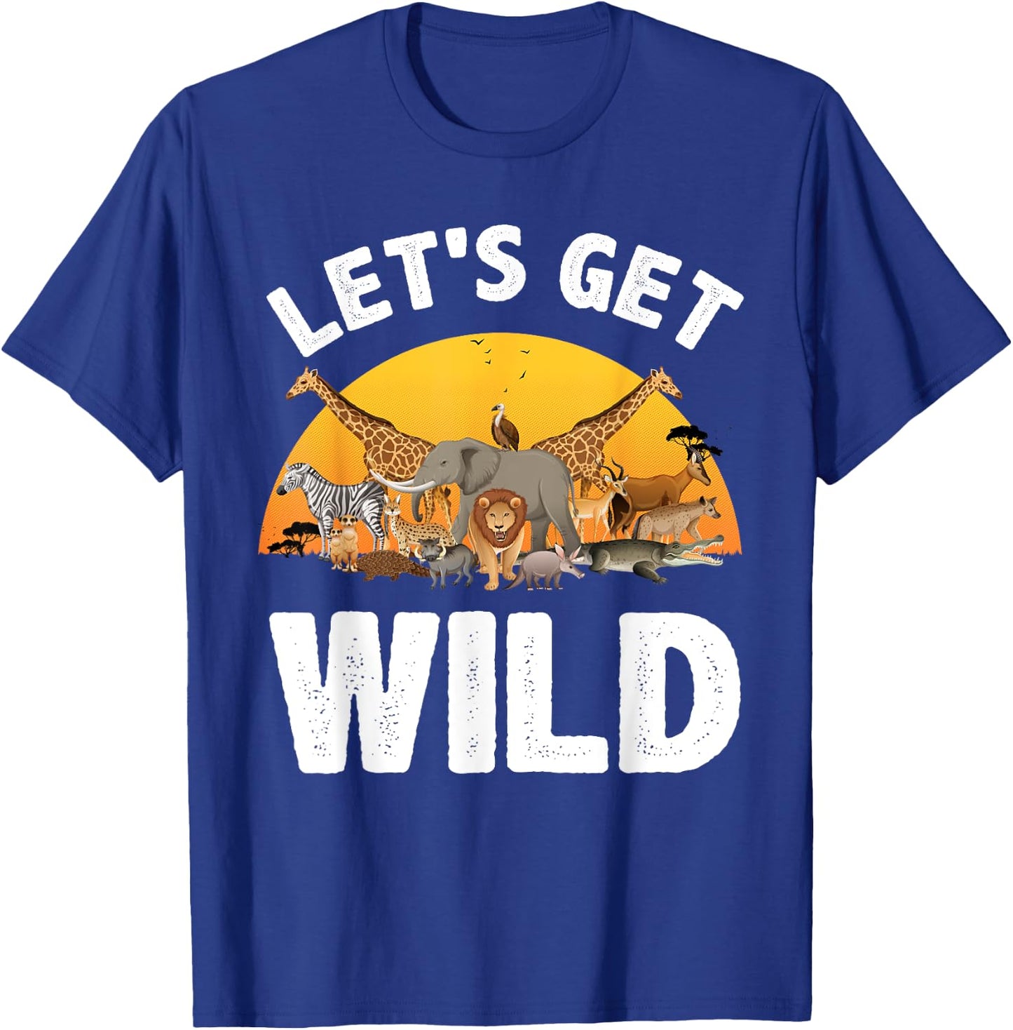Funny Safari Design Women Kids Safari Animal Lovers T-Shirt - T-Shirt | Royal
