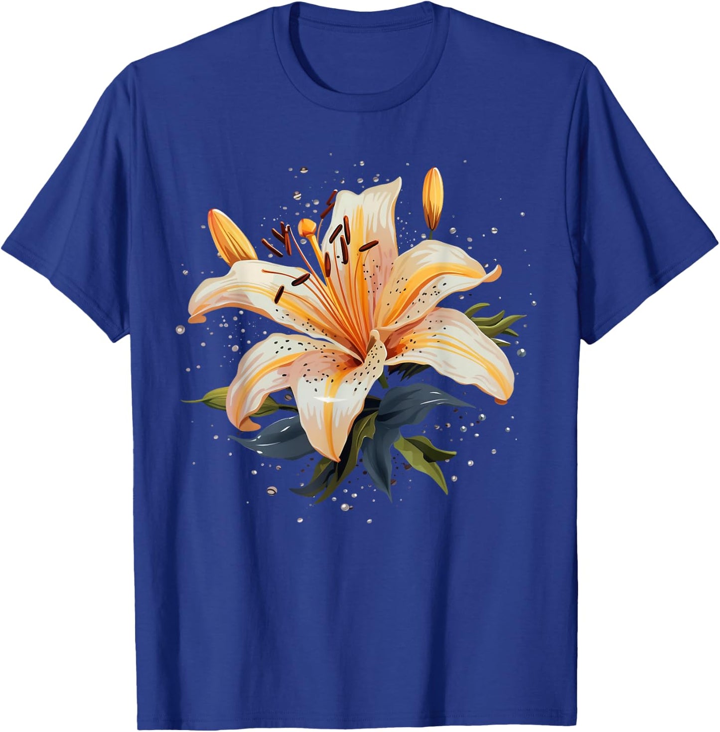 Shattered Lily flower with Lily petals T-Shirt - T-Shirt | Royal