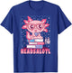 Axolotl Books Readsalotl Reading Bookworm Boys Girls Kids T-Shirt - T-Shirt | Royal