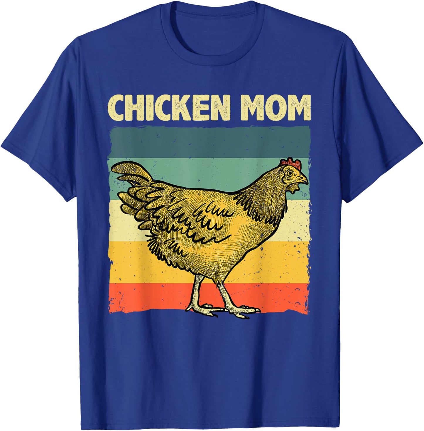 Cool Chicken Mom Art Chicken Farmer Poultry Farm T-Shirt - T-Shirt | Royal
