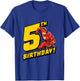 Kids The Flash 5th Birthday T-Shirt - T-Shirt | Royal