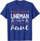 My Favorite Lineman Calls Me Aunt Football Player Aunt T-Shirt - T-Shirt | Royal