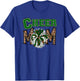 Cheer Mom - Cute Leopard Letters - Green Team - Cheerleader T-Shirt - T-Shirt | Royal