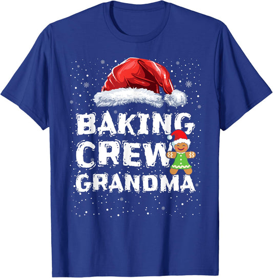 Cookie Baking Crew Shirt Grandma Matching Christmas T-Shirt - T-Shirt | Royal