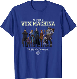 The Legend of Vox Machina Group with Varsity Logo Small T-Shirt - T-Shirt | Royal