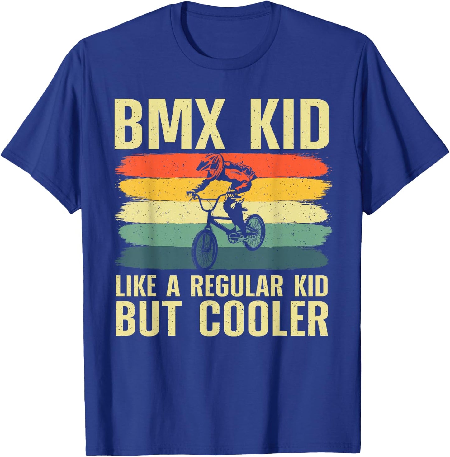 Cool BMX For Kids Boys Men BMX Racing Off Road Bike Riders T-Shirt - T-Shirt | Royal