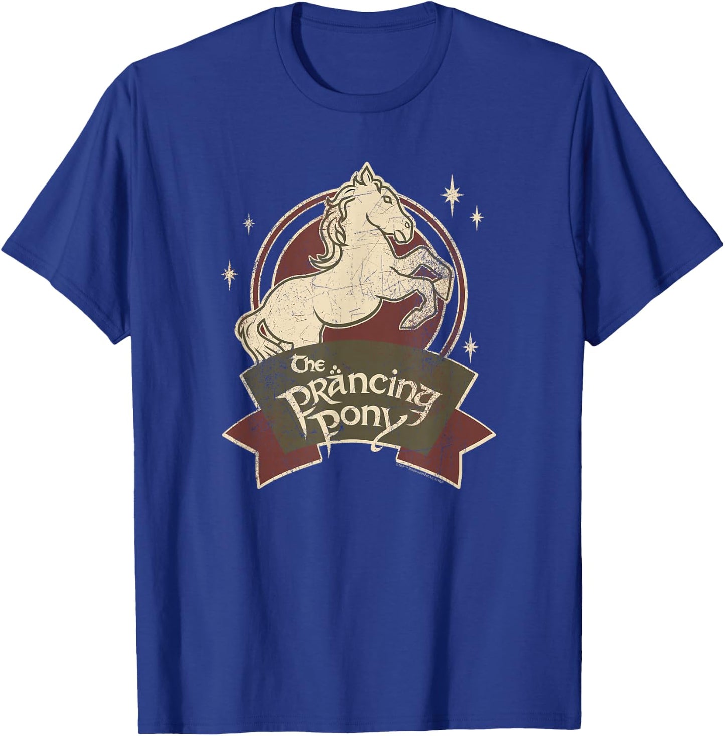 The Lord Of The Rings -Adults , Black, Small, Short Sleeve, Regular Fit, Modern, The Prancing Pony Bree Logo T-Shirt - T-Shirt | Royal