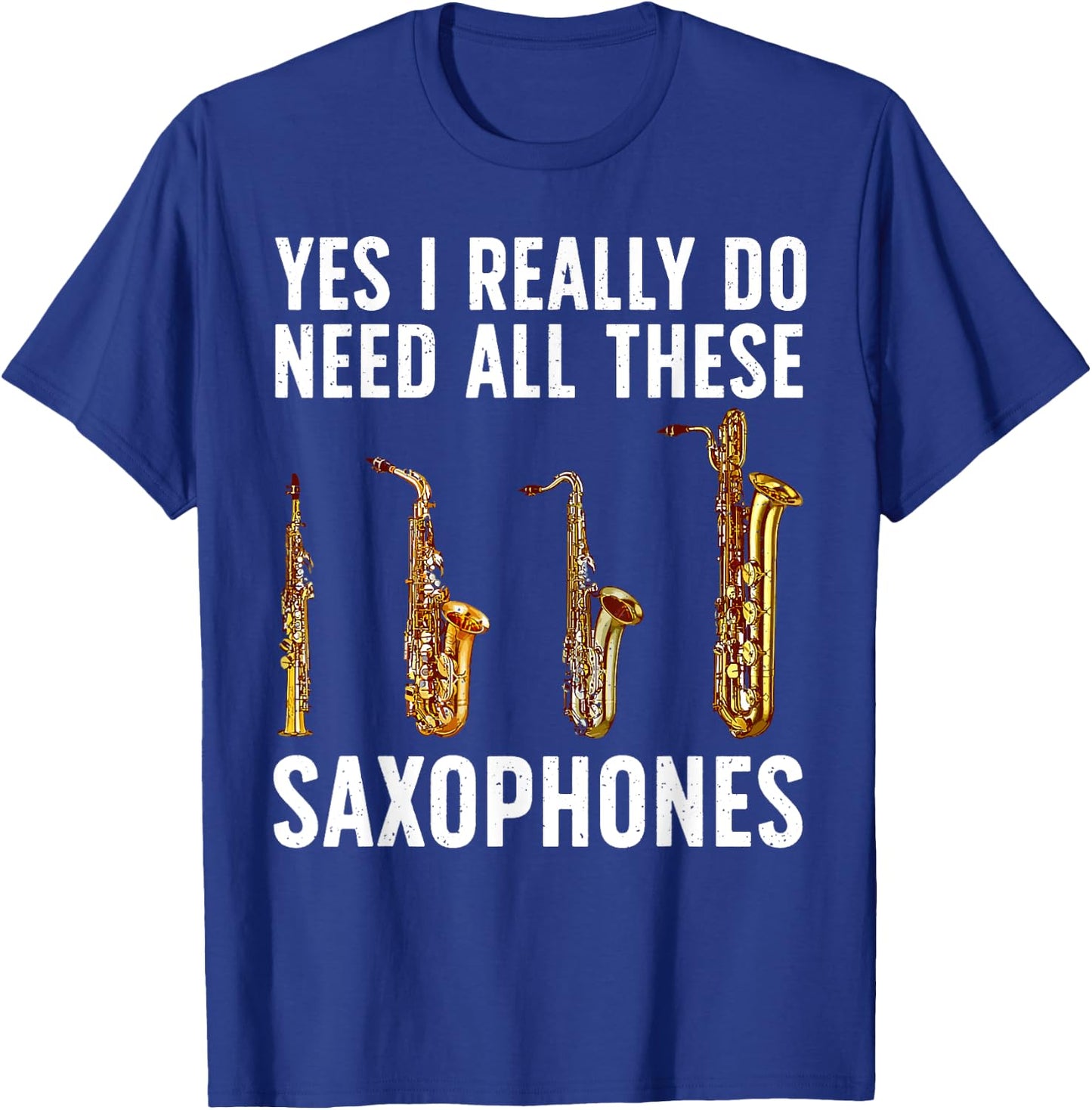 Funny Saxophone Art Women Sax Player Musician T-Shirt - T-Shirt | Royal