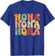 Nona Grandma Groovy Nona Grandmother T-Shirt - T-Shirt | Royal