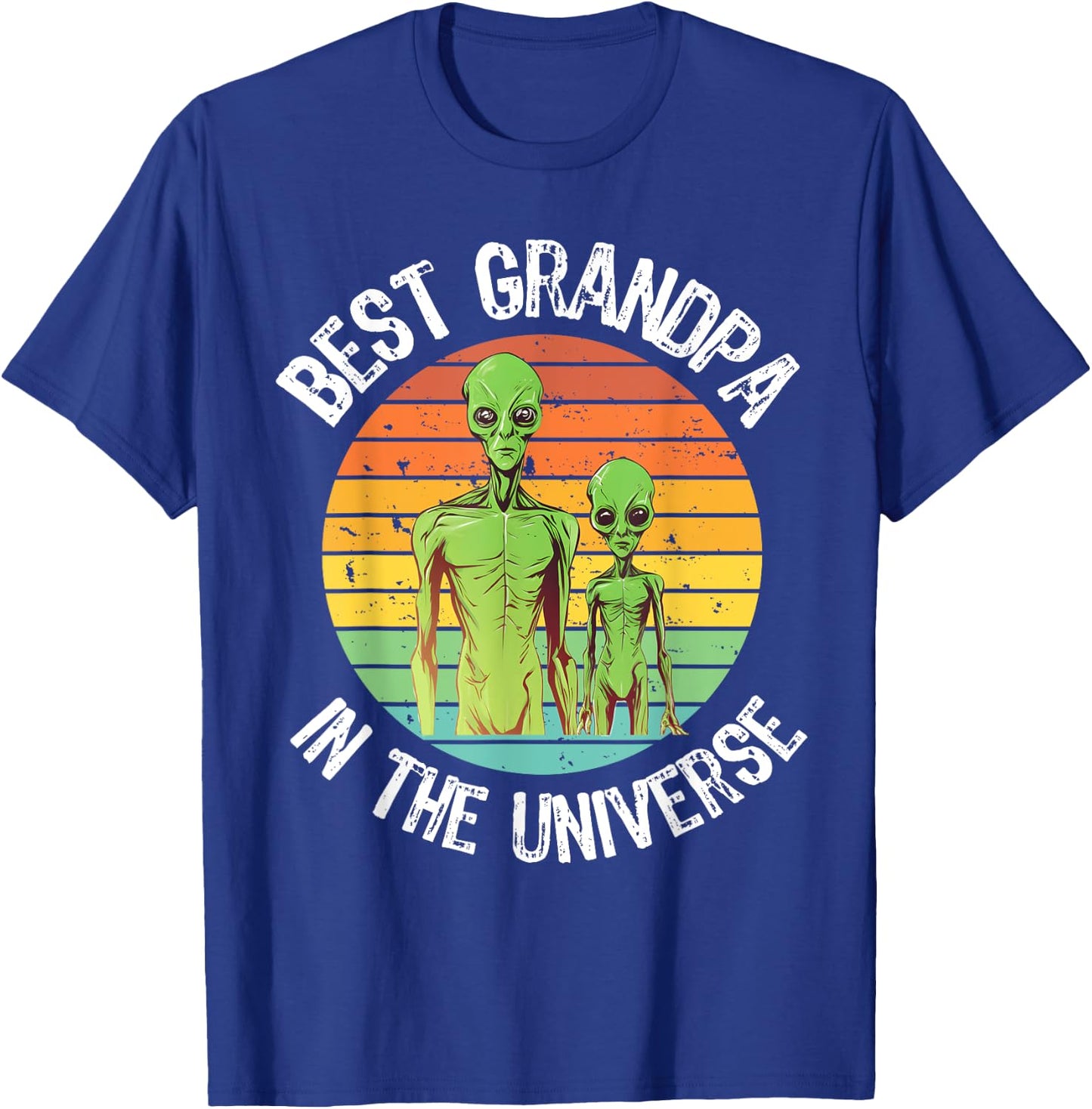 Best Grandpa Alien Grandson and Grandpa UFO Conspiracy T-Shirt - T-Shirt | Royal