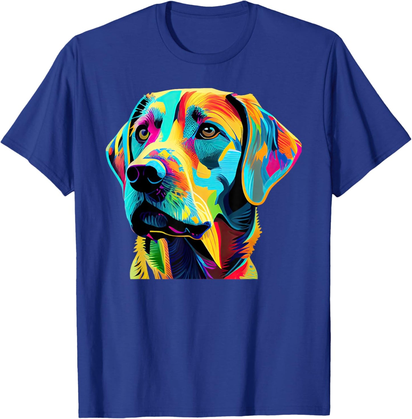 Labrador Retriever Lovers Pop Art Labrador Retriever T-Shirt - T-Shirt | Royal