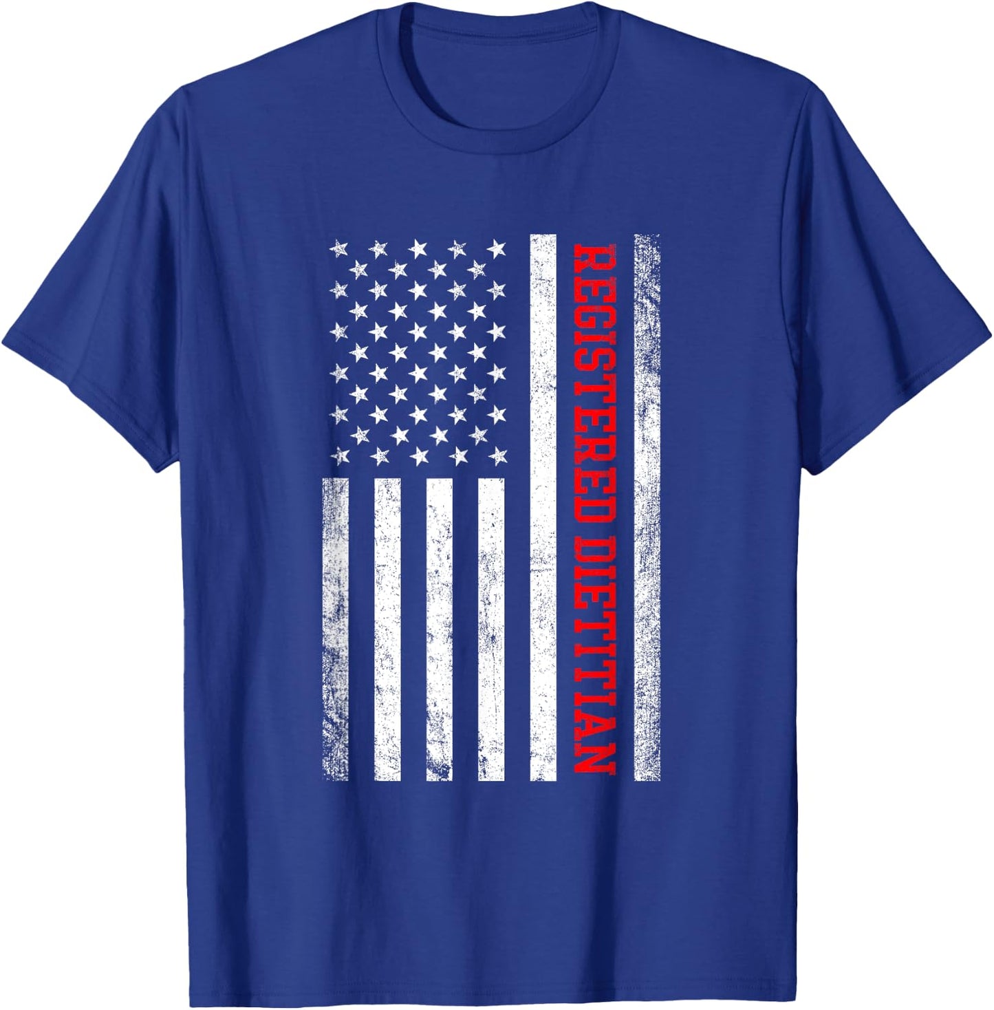 registered dietitian american flag, nutritionist dietitian Men T-Shirt - T-Shirt | Royal