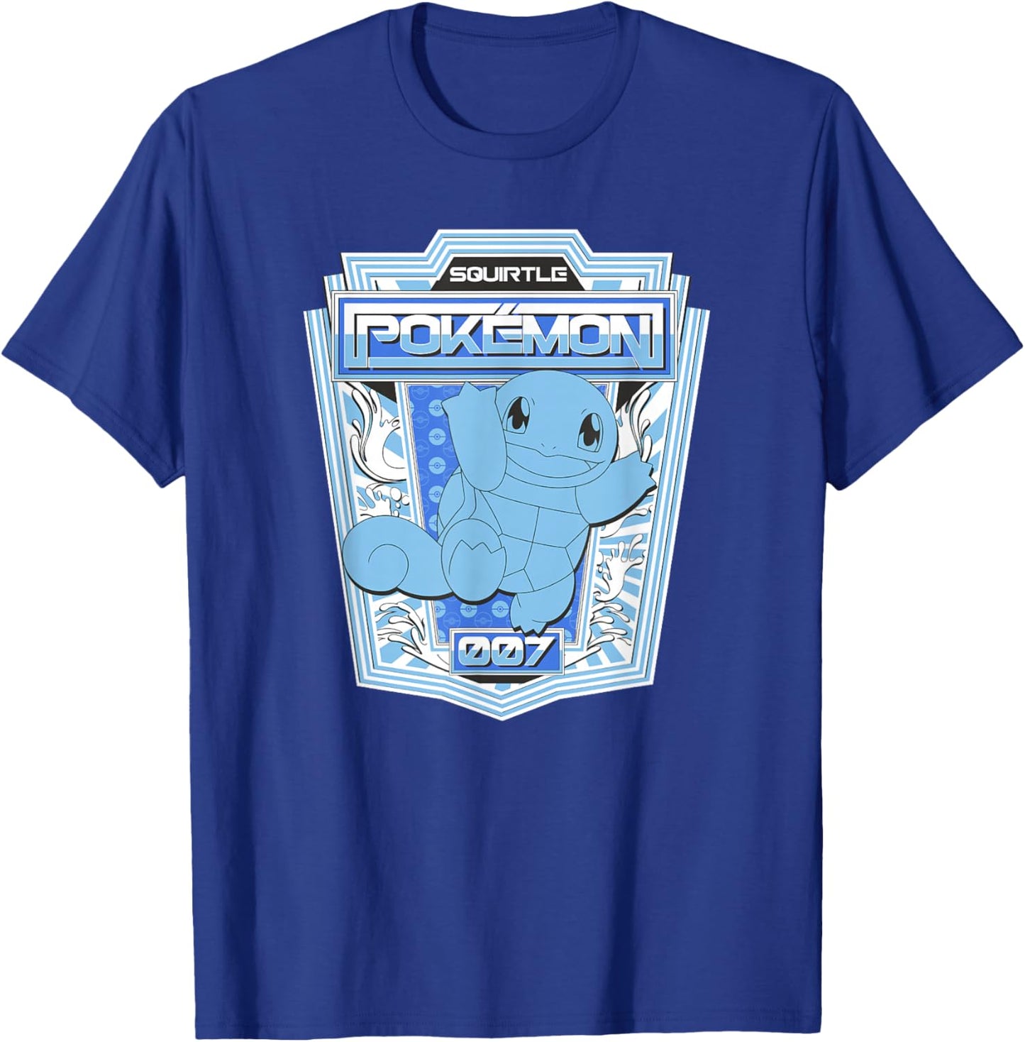 Pokémon Squirtle 007 Color Pop Badge T-Shirt - T-Shirt | Royal