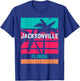 Jacksonville Florida Vacation Souvenir Surfing Vintage T-Shirt - T-Shirt | Royal