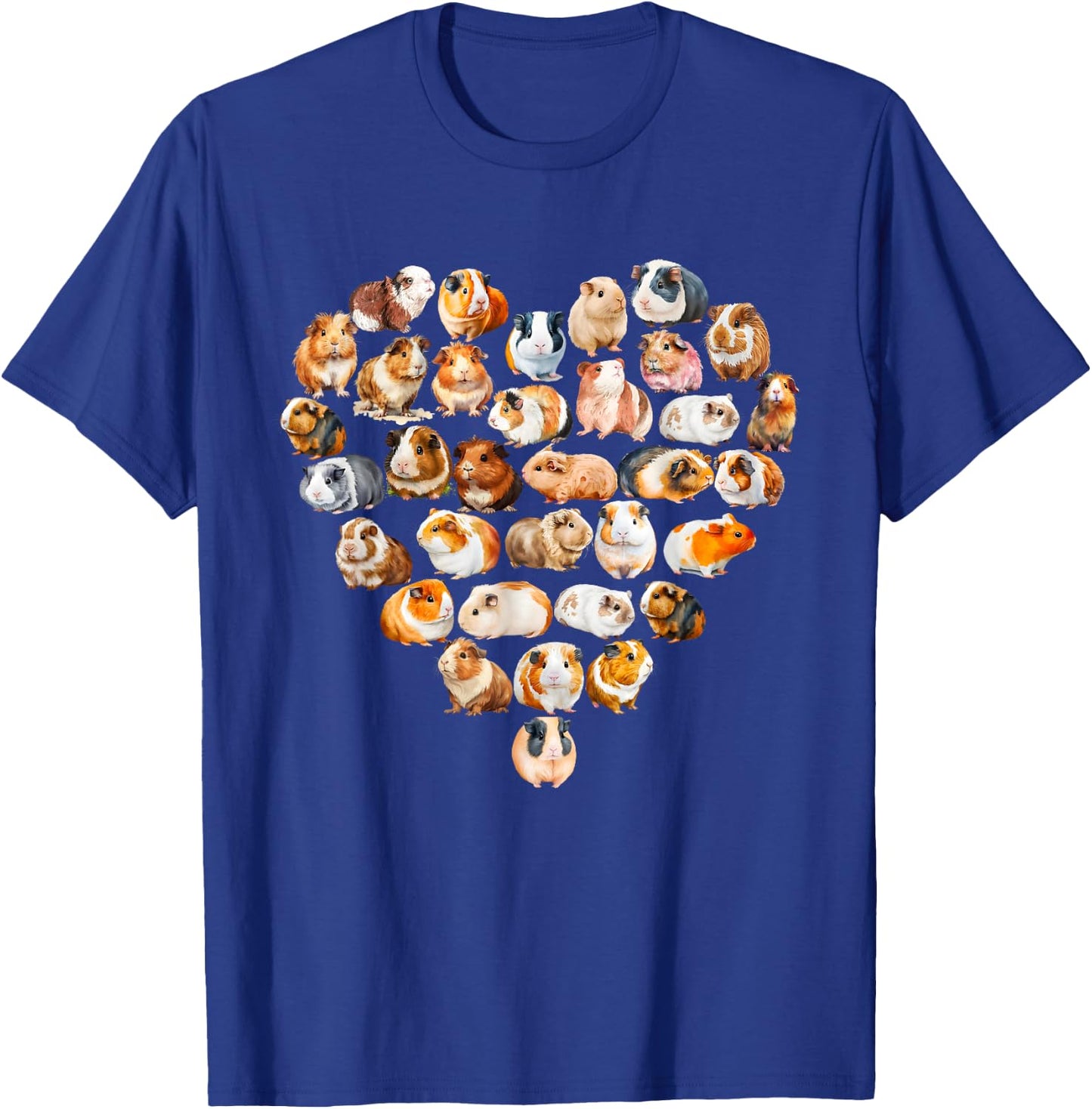 Guinea Pigs Love Heart of Kids Women Teen Girls T-Shirt - T-Shirt | Royal