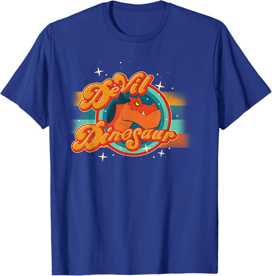 Marvel Moon Girl and Devil Dinosaur Dinosaur Logo with Stars T-Shirt - T-Shirt | Royal