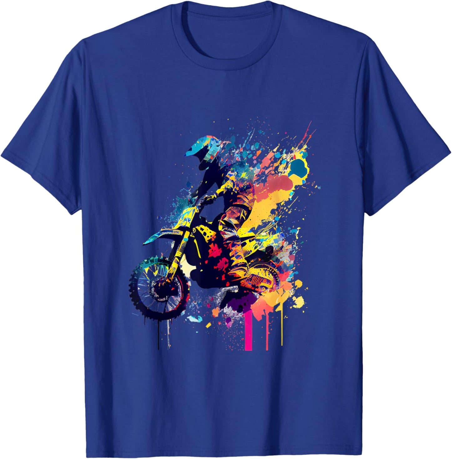 Motocross Enduro Supermoto Bike Dirt Biker Gift T-Shirt - T-Shirt | Royal