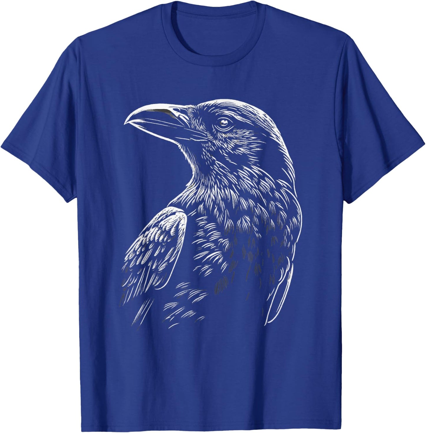 Mystical Raven Bird Occult Symbolism Nature Witch Motif T-Shirt - T-Shirt | Royal