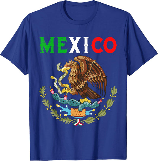 Independence Mexican Day Mexico Eagle Mexico Viva Mexico T-Shirt - T-Shirt | Royal