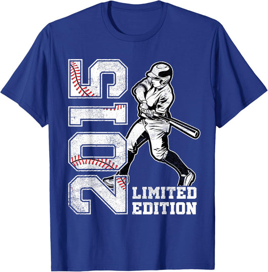 10th Birthday Baseball Limited Edition 2015 10 Years Old T-Shirt - T-Shirt | Royal