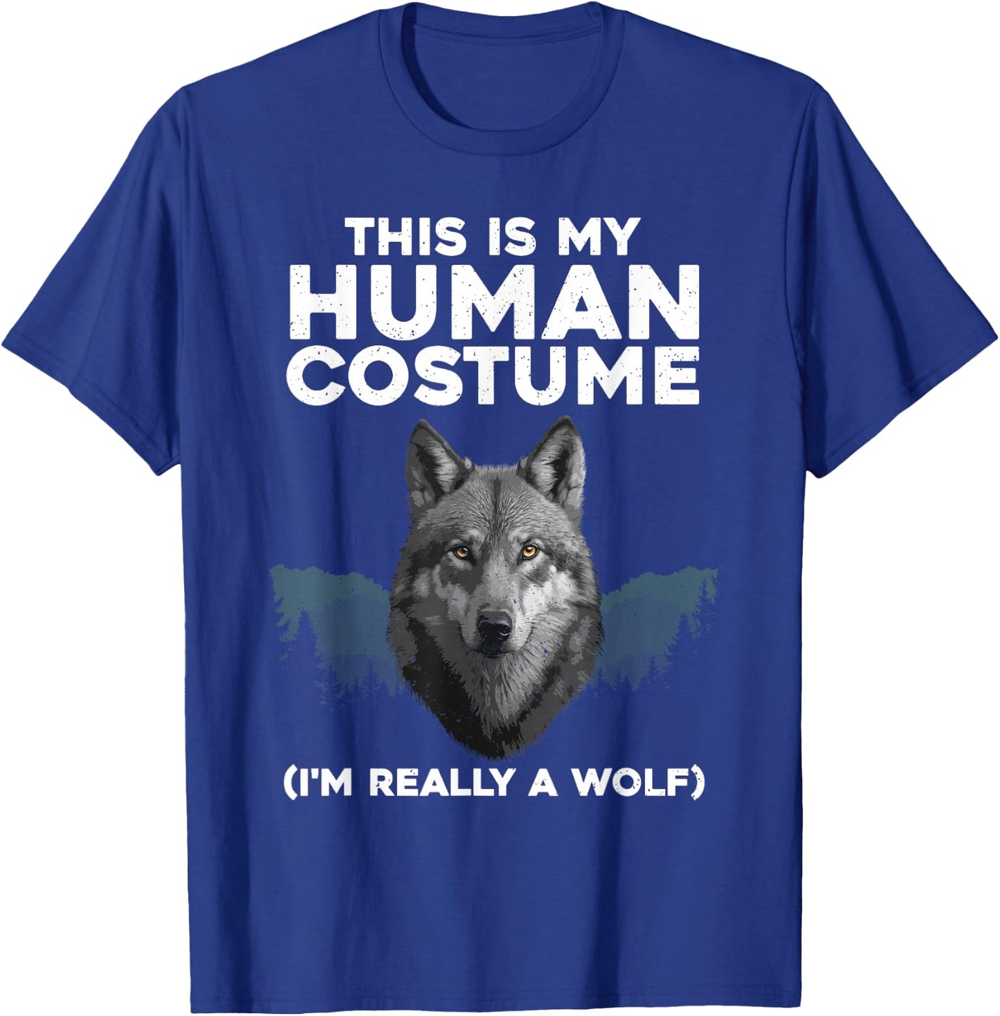 Funny Wolf Design Women Boys Girls Kids Wolf Lovers T-Shirt - T-Shirt | Royal