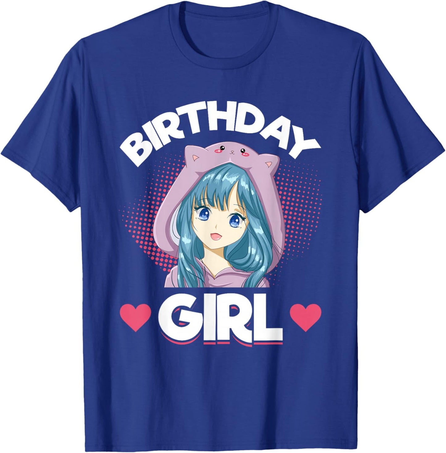 Anime Manga Birthday Girl Birthday T-Shirt - T-Shirt | Royal