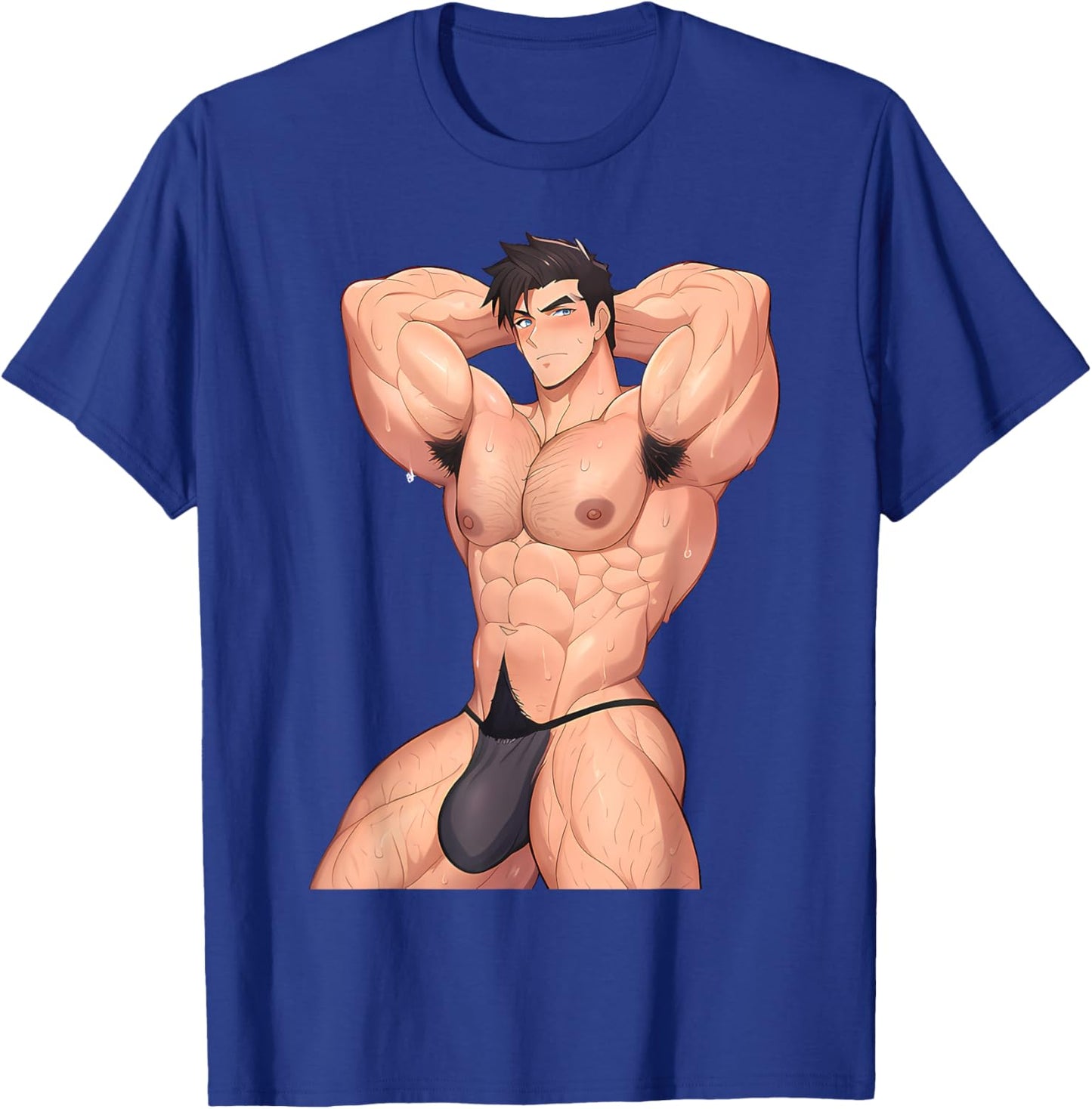 Bara Tiddies Barazoku Sexy Gay Male Art Erotic Bulge Yaoi T-Shirt - T-Shirt | Royal