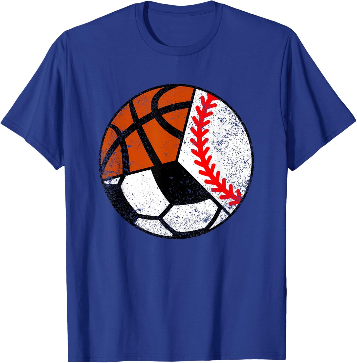 Soccer Baseball Basketball Player Funny Ball Sport T-Shirt - T-Shirt | Royal